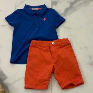 Billybandit boys polo and short set